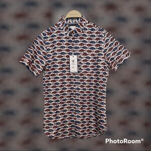 Free Mind Zipcode button down shirt